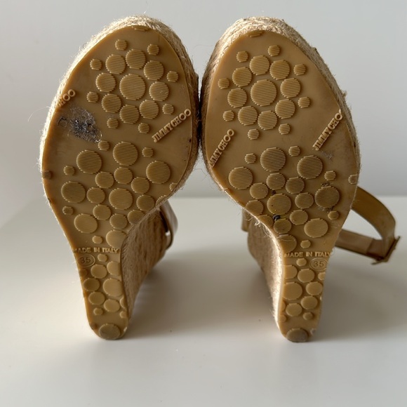 AUTHENTIC Jimmy Choo Patent Strappy Platform Wedges Size EU35/ US5 - Picture 6 of 8